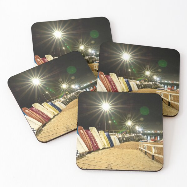 Item preview, Broadstairs Harbour Viking Bay at night, stack of boats designed and sold by rogerstanger.