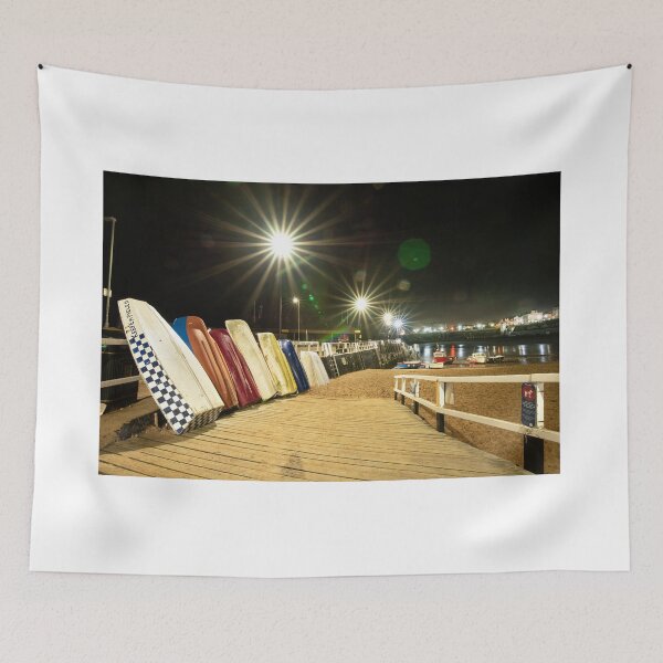 Item preview, Broadstairs Harbour Viking Bay at night, stack of boats designed and sold by rogerstanger.