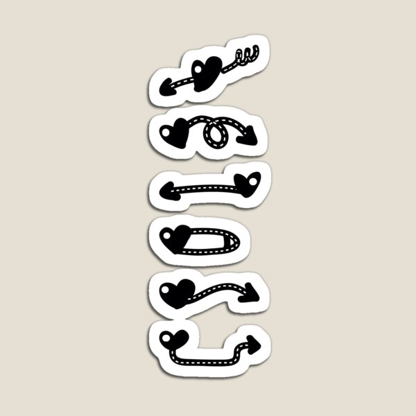 Item preview, Heart arrow :Decorating stickers designed and sold by Salrang.