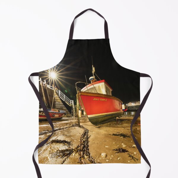 Item preview, Broadstairs Harbour, Viking Bay, and The Joan Temple fishing boat at night designed and sold by rogerstanger.