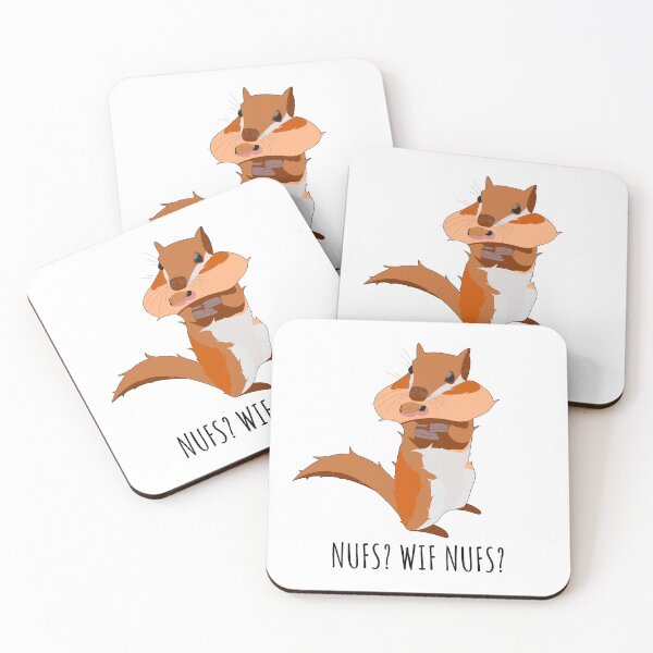 Item preview, Funny Squirrel funny Saying Mouth full of Nuts Joke designed and sold by CreatDifference.