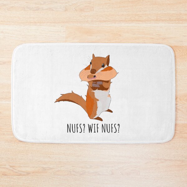 Item preview, Funny Squirrel funny Saying Mouth full of Nuts Joke designed and sold by CreatDifference.