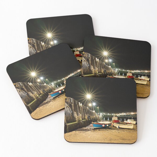 Item preview, Viking Bay, Broadstairs Harbour at night designed and sold by rogerstanger.