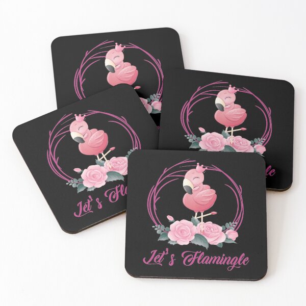 Item preview, Let's Flamingle Funny Flamingo Women / Ladies designed and sold by Lenny Stahl.