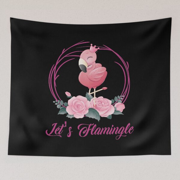 Item preview, Let's Flamingle Funny Flamingo Women / Ladies designed and sold by Lenny Stahl.
