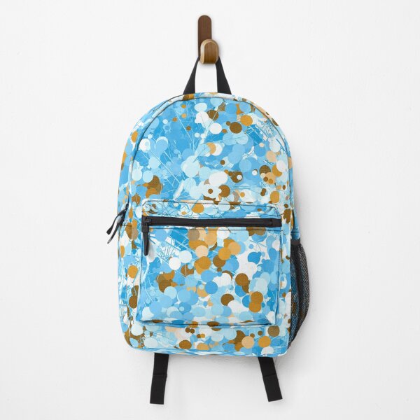 Item preview, Gold Blue Abstract Dotted Tree designed and sold by Looly Elzayat.