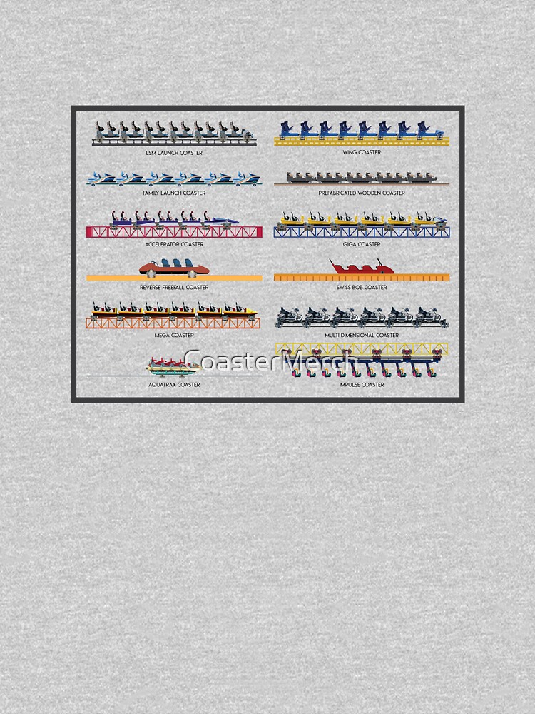 Thumbnail 7 of 7, Essential T-Shirt, Intamin Rollercoaster Range Design designed and sold by CoasterMerch.