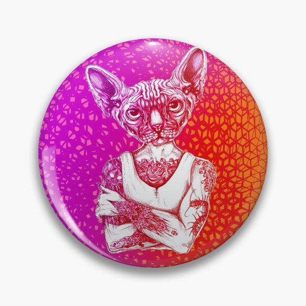 Item preview, Tattoed Sphynx Color2 designed and sold by fakeface.