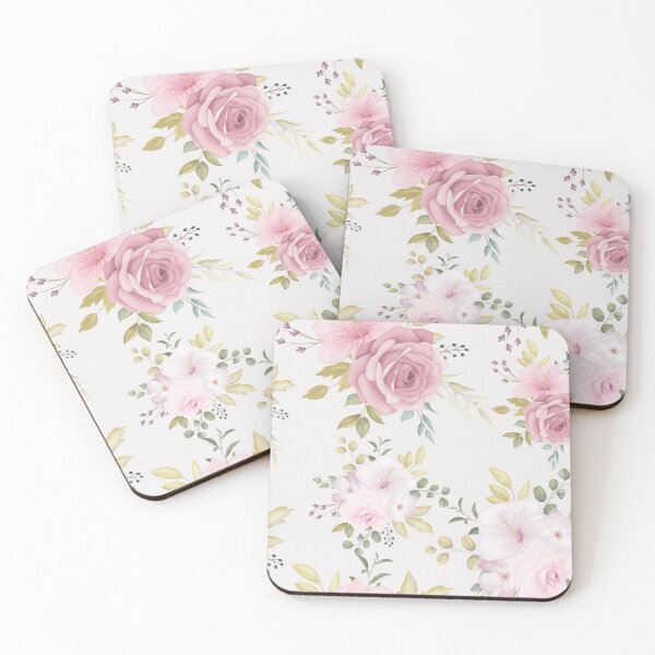 Item preview, beautiful floral seamless pattern dusty pink flower designed and sold by romio006.