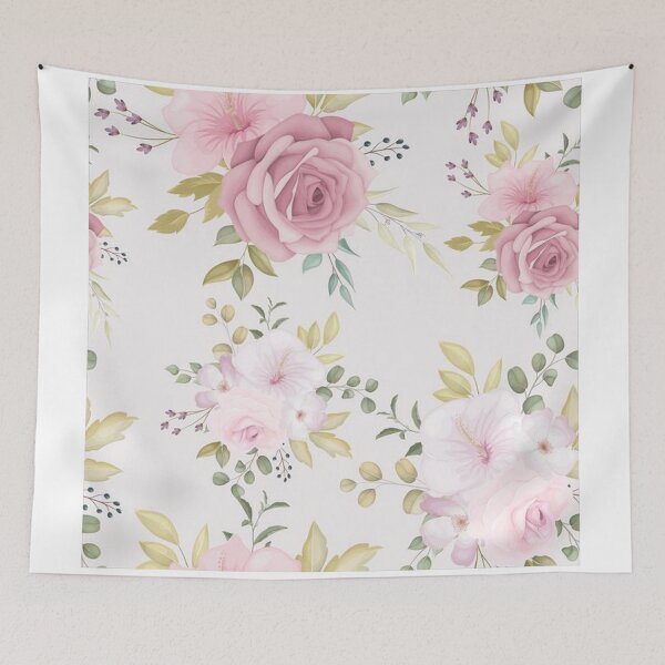 Item preview, beautiful floral seamless pattern dusty pink flower designed and sold by romio006.