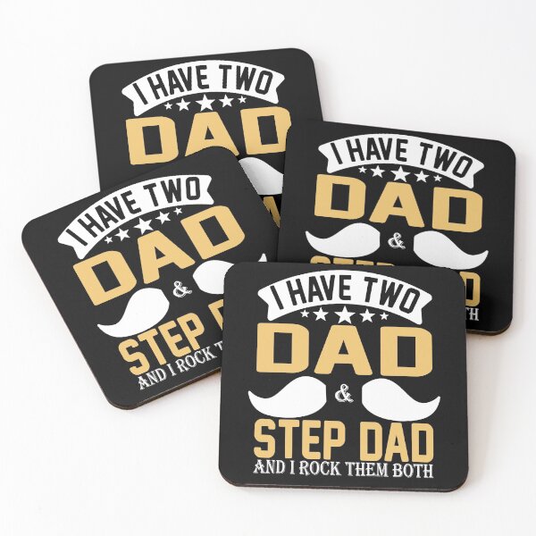 Item preview, DAD AND FATHERS DAY -I have two dad and step dad and I Rock them both designed and sold by KHAOTICSHOP.