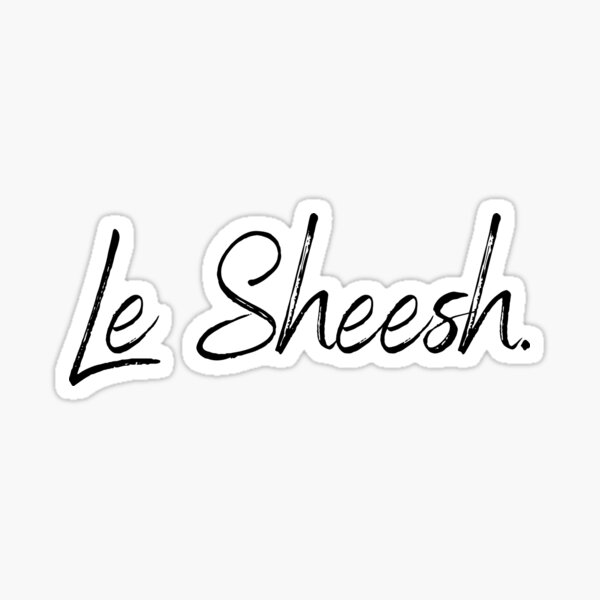 Item preview, Le Sheesh Lettering Word Black designed and sold by CherryLolo.