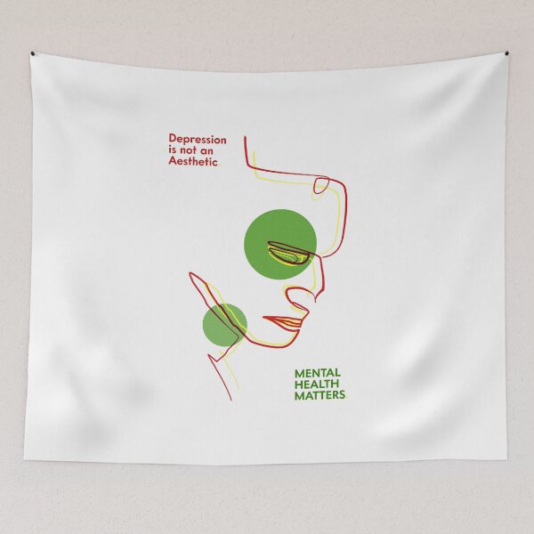 Item preview, Depression is not an Aesthetic - Mental Health Matters designed and sold by Non-Believer.