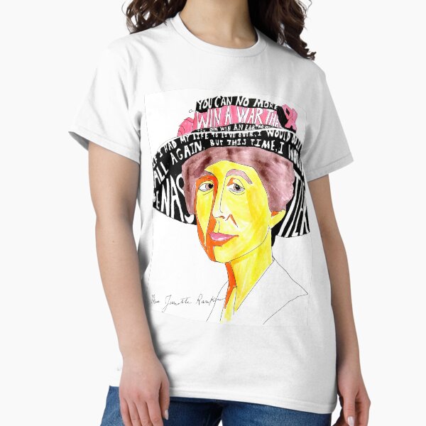 Vista previa del artículo con la obra «Jeanette Rankin», diseñado y vendido por echomultiverse.