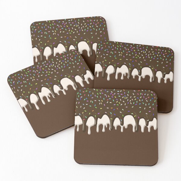 Item preview, Melted Ice Cream - Cute Dripping Chocolate Frosting Sprinkles designed and sold by redwoodandvine.