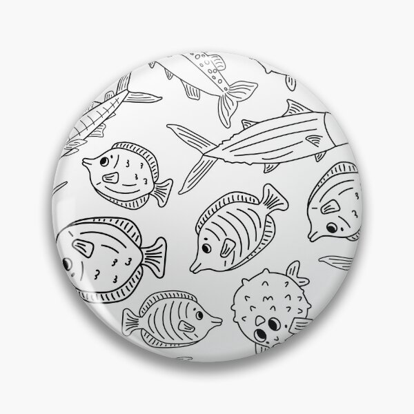Item preview, Black white Seamless animal Doodle pattern designed and sold by essskina.