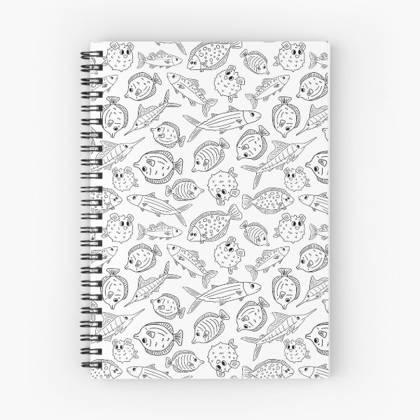 Item preview, Black white Seamless animal Doodle pattern designed and sold by essskina.