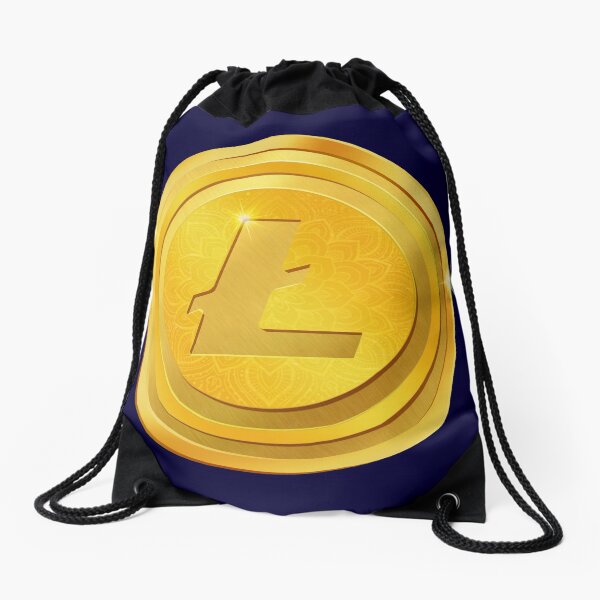Aperçu de l'œuvre CRYPTO LITECOIN GOLD - BLEU MARIN créée et vendue par Art-PraveenRai.