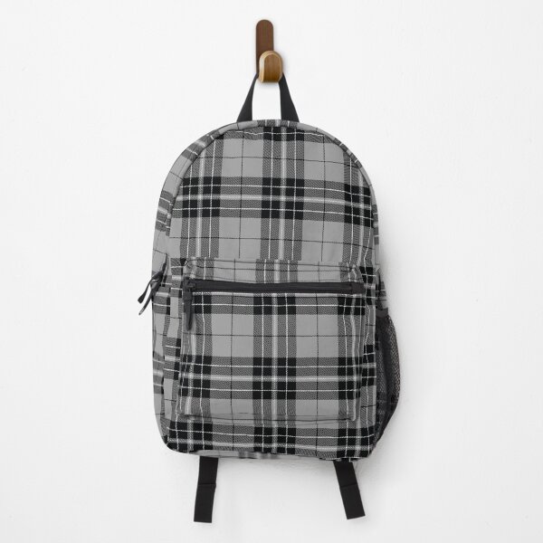 Item preview, Plaid Tartan Silver Gray Black White Twill Fabric designed and sold by LoreliDesigns.