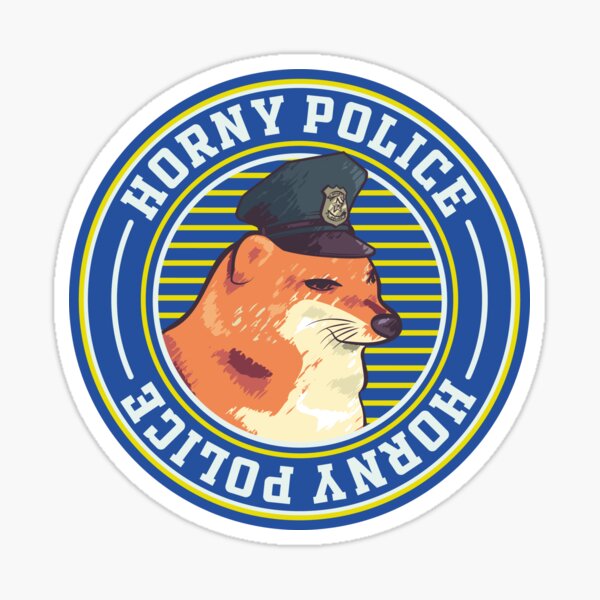 Horny Police" Sticker by ltstnsmerch | Redbubble