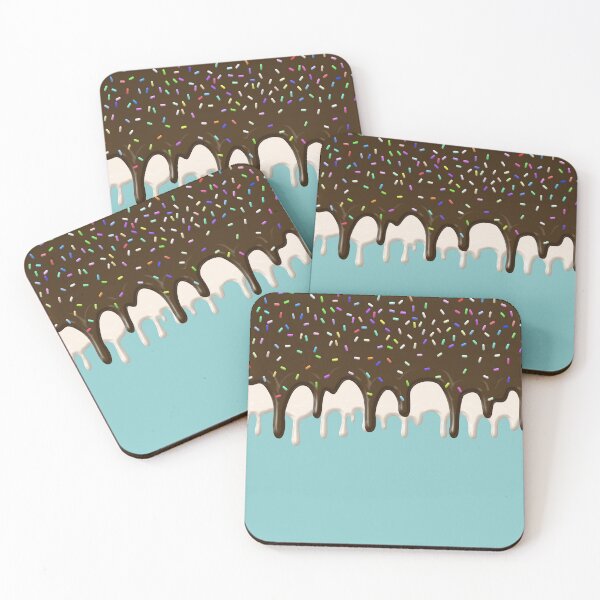 Item preview, Melted Ice Cream - Cute Dripping Chocolate Frosting Sprinkles designed and sold by redwoodandvine.
