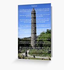 Desiderata #1 Greeting Card
