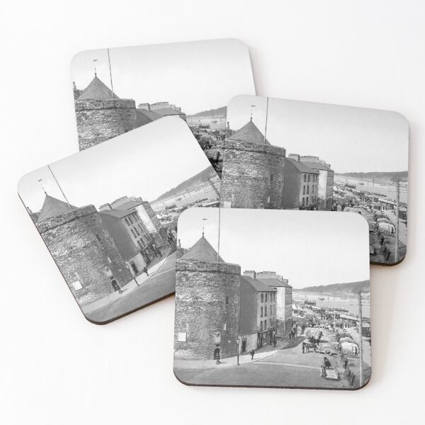 Item preview, Antique Waterford Ireland street scene, Reginald's Tower designed and sold by dublinprints.