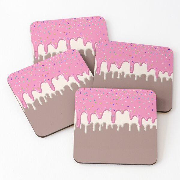 Item preview, Melted Ice Cream - Cute Dripping Pink Frosting Sprinkles designed and sold by redwoodandvine.