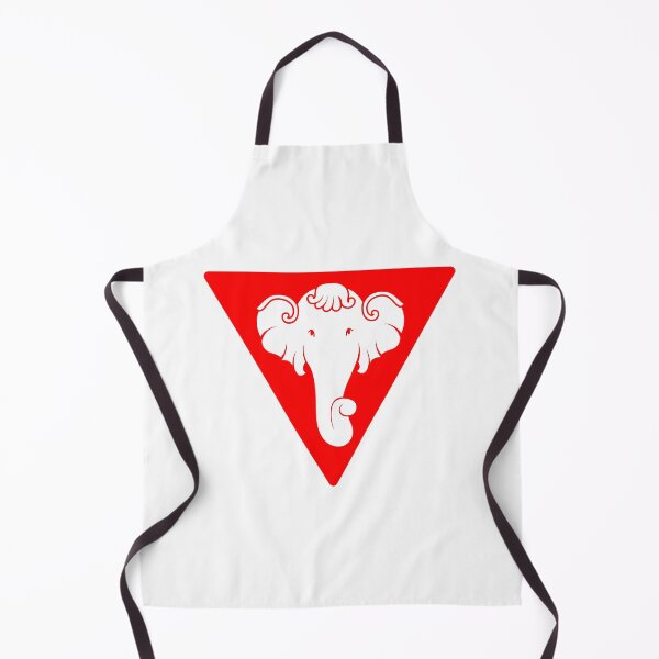 Item preview, Lanna White elephant on triangle red background designed and sold by CIMANN.