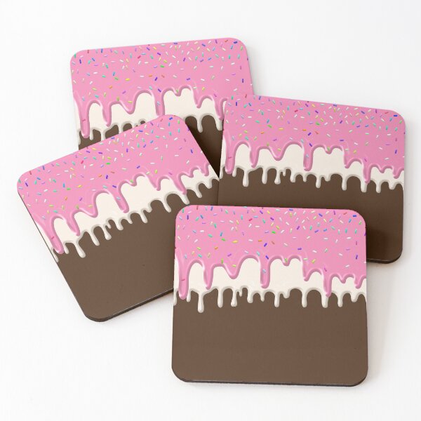 Item preview, Melted Ice Cream - Cute Dripping Pink Frosting Sprinkles designed and sold by redwoodandvine.