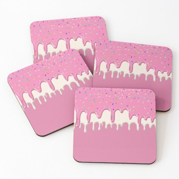 Item preview, Melted Ice Cream - Cute Dripping Pink Frosting Sprinkles designed and sold by redwoodandvine.