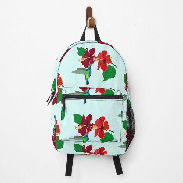 Item preview, Hummingbird and hibiscus flowers designed and sold by orangerinka.