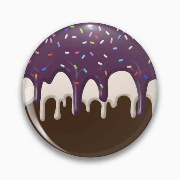 Item preview, Melted Ice Cream - Cute Dripping Purple Frosting Sprinkles designed and sold by redwoodandvine.