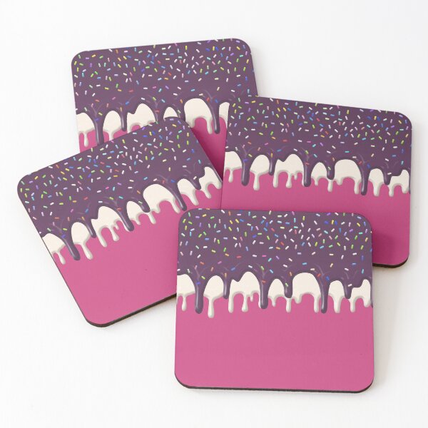 Item preview, Melted Ice Cream - Cute Dripping Purple Frosting Sprinkles designed and sold by redwoodandvine.
