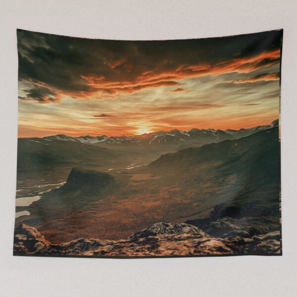 Item preview, Sunset Dusk Sky Clouds Mountains Rocks  designed and sold by DanielCarvalho2.