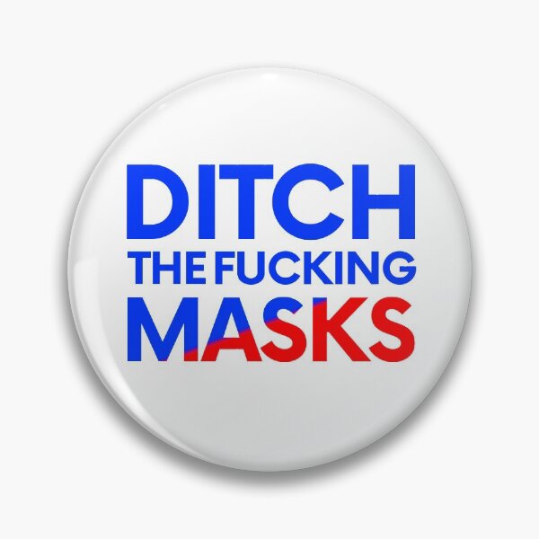 Item preview, Ditch the F Masks - Blue and Red designed and sold by VrajStudio.