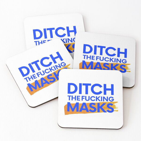 Item preview, Ditch the F Masks - Blue and Red designed and sold by VrajStudio.