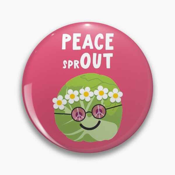 Item preview, Peace Out Brussels Sprout designed and sold by VicEllisArt.