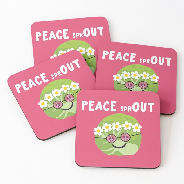 Item preview, Peace Out Brussels Sprout designed and sold by VicEllisArt.
