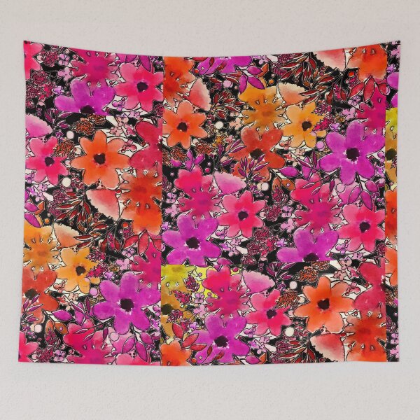 Item preview, Copy of Watercolour pink pattern floral  wall art expressionalism minimalist  minimalism art designed and sold by SILVERAPPLE.