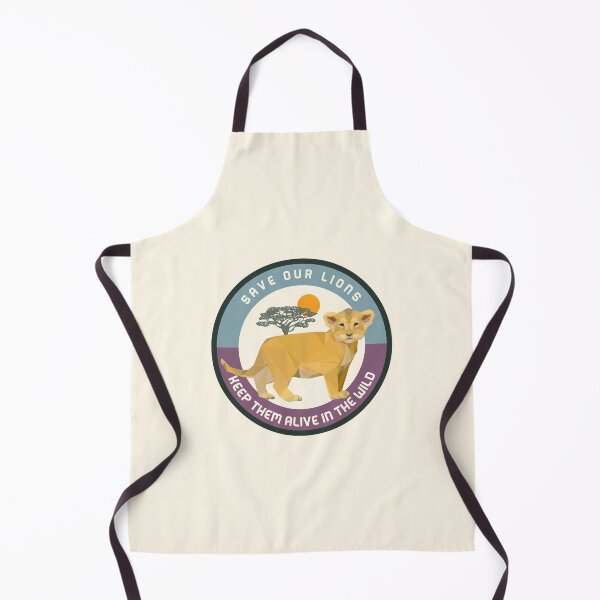 Item preview, save the lions - keep them alive in the wild - lion conservation designed and sold by foreco design.