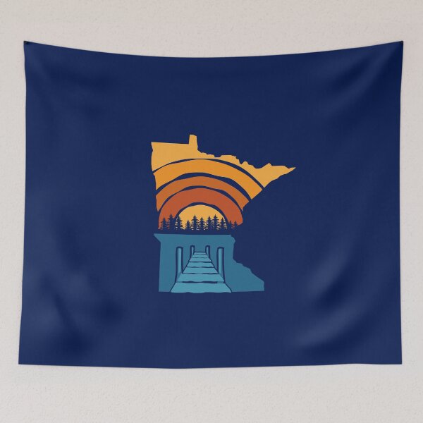 Item preview, Minnesota Sunset Rough Pier View Pine designed and sold by gstrehlow2011.