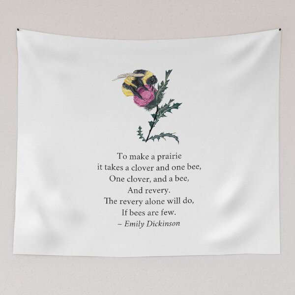 Item preview, To make a prairie - Emily Dickinson designed and sold by Hawthorn Mineart.