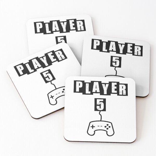Item preview, Player Five - White designed and sold by BusyMonkeys.