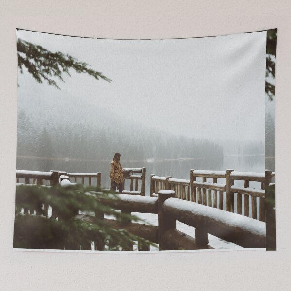 Item preview, People Woman Alone Lake Water Trees  designed and sold by DanielCarvalho2.