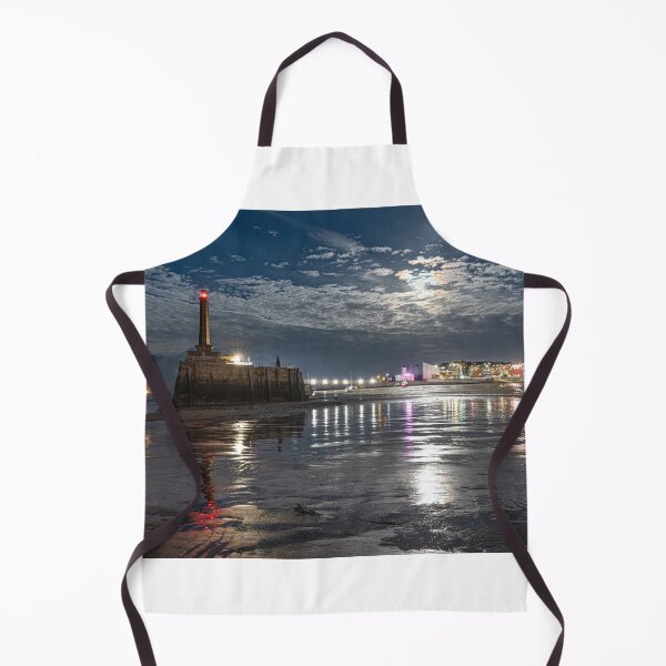 Item preview, Margate Harbour and Town under moonlight designed and sold by rogerstanger.