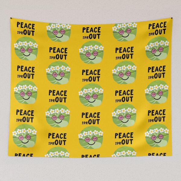 Item preview, Peace Out Brussels Sprout! designed and sold by VicEllisArt.