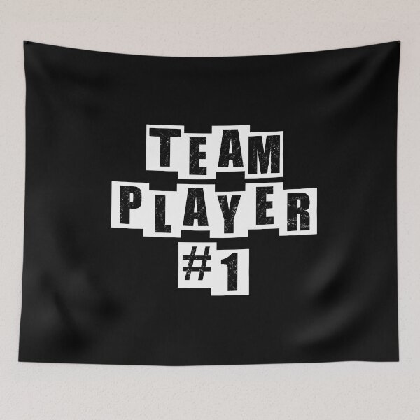 Item preview, Team Player #1 - Black designed and sold by BusyMonkeys.