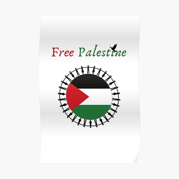 "Free Palestine Pray For Palestine" Poster by Clevershapes Redbubble