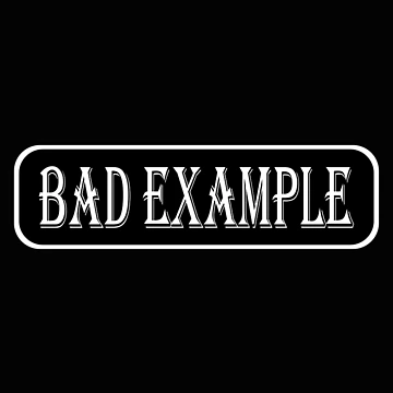 Artwork thumbnail, Bad Example Essential Sticker by SW33TSP0T